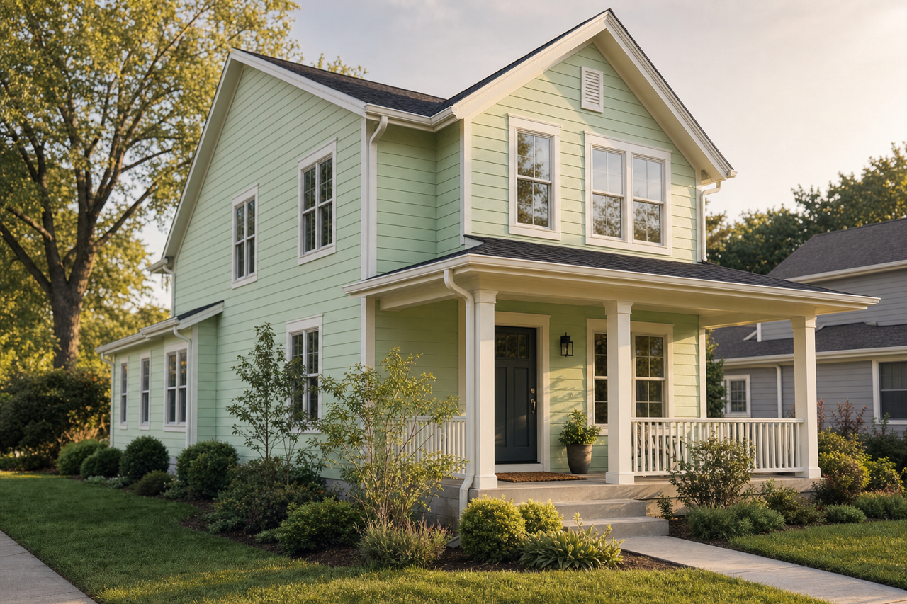 Summer Frolic by Valspar on exterior