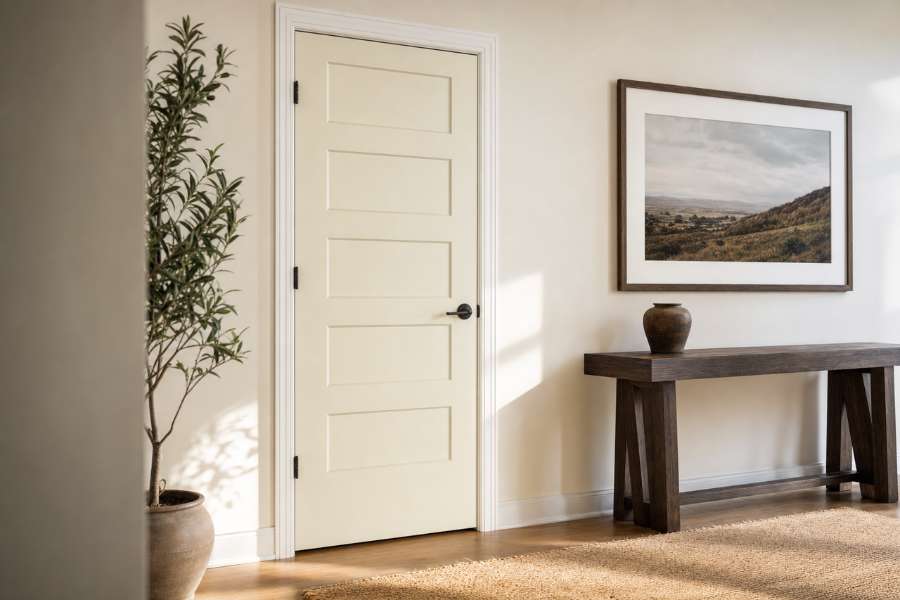 Snowed In by Valspar on interior-doors