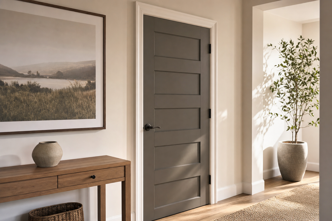 English Tea Party by Valspar on interior-doors