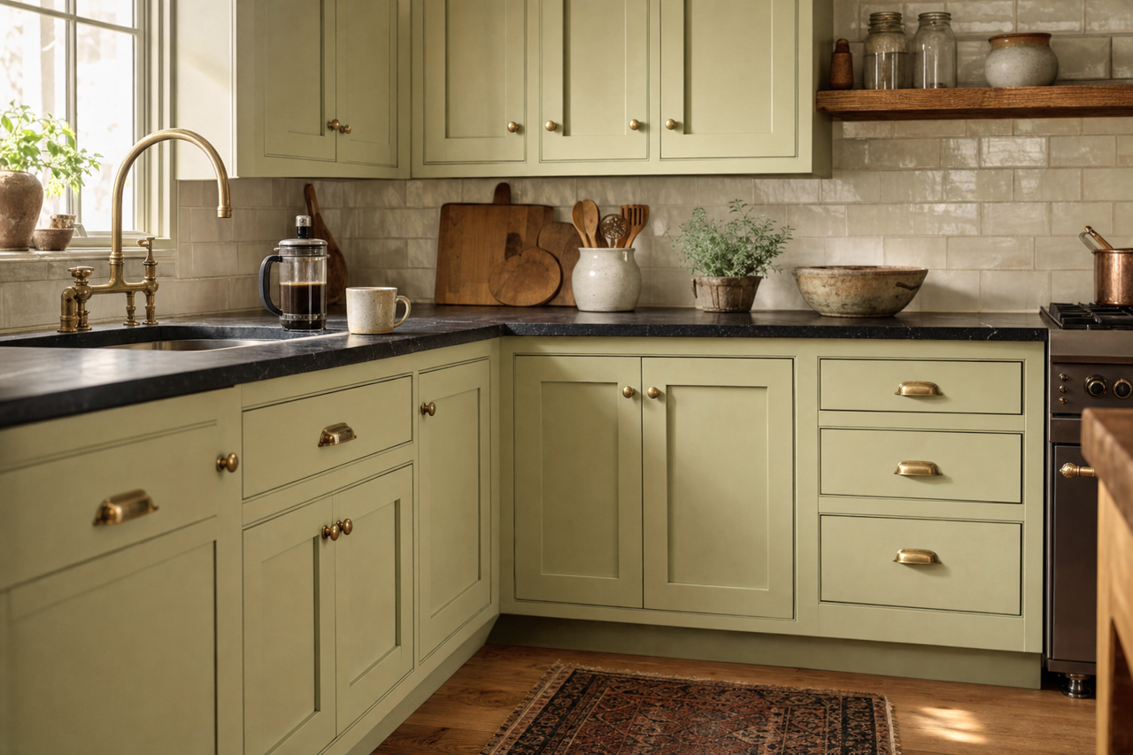 Backwoods by Valspar on cabinets