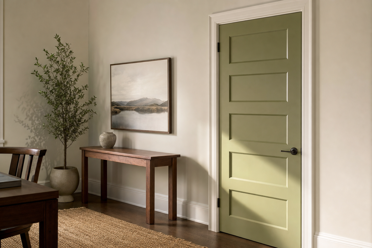 Bullfrog by Valspar on interior-doors