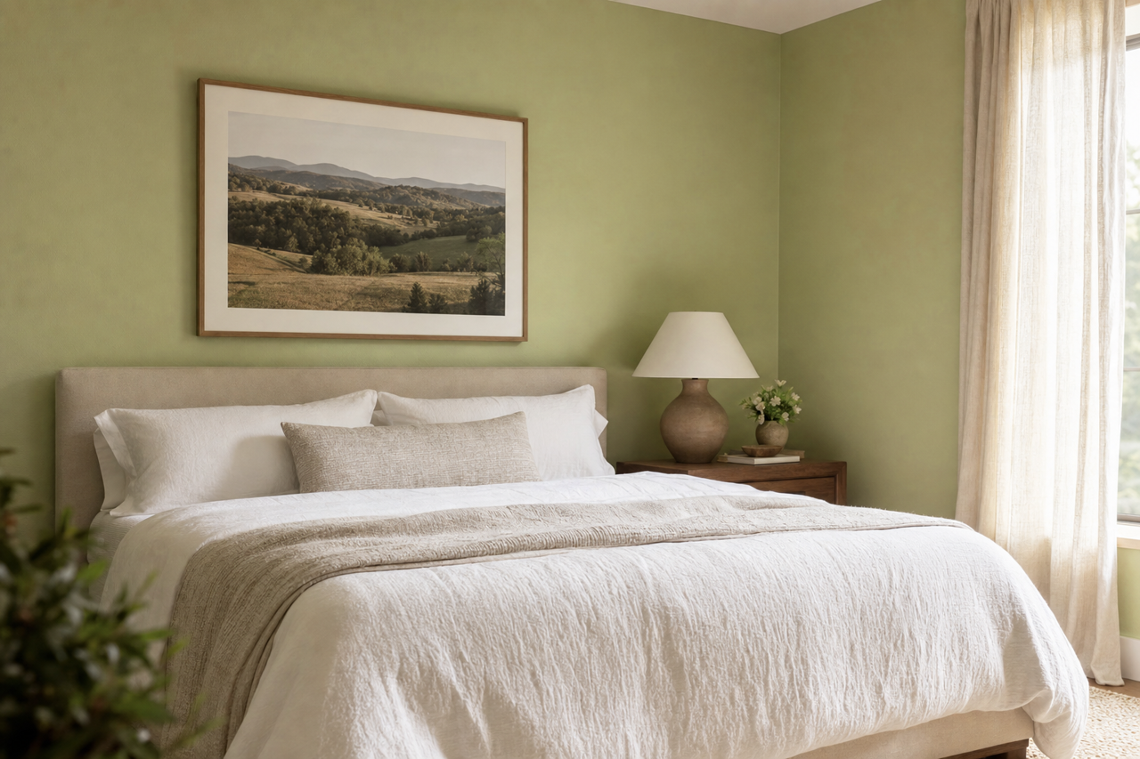 Brush Meadow by Valspar on interiors