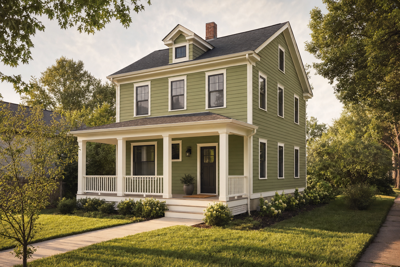 Ivy Pasture by Valspar on exterior