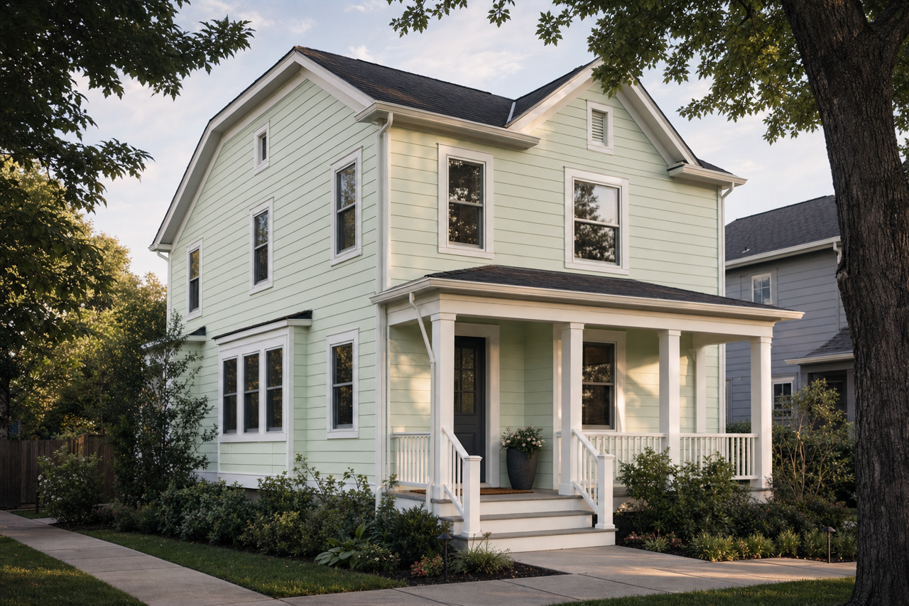 Sprig of Mint by Valspar on exterior