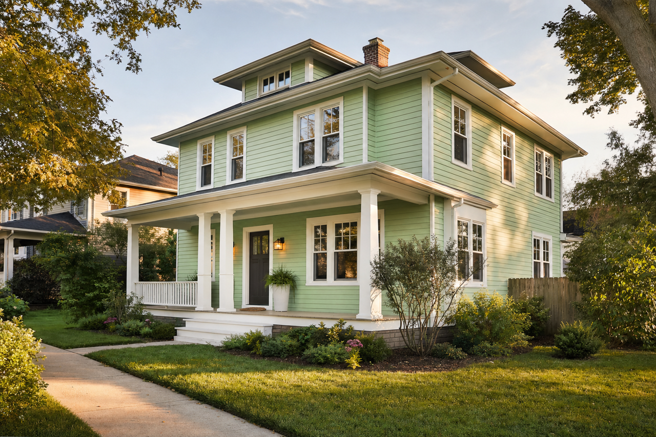 Gentle Landscape by Valspar on exterior