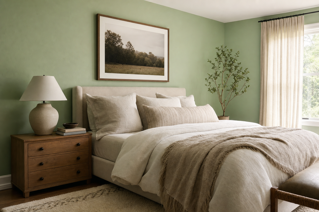 Gentle Landscape by Valspar on interiors