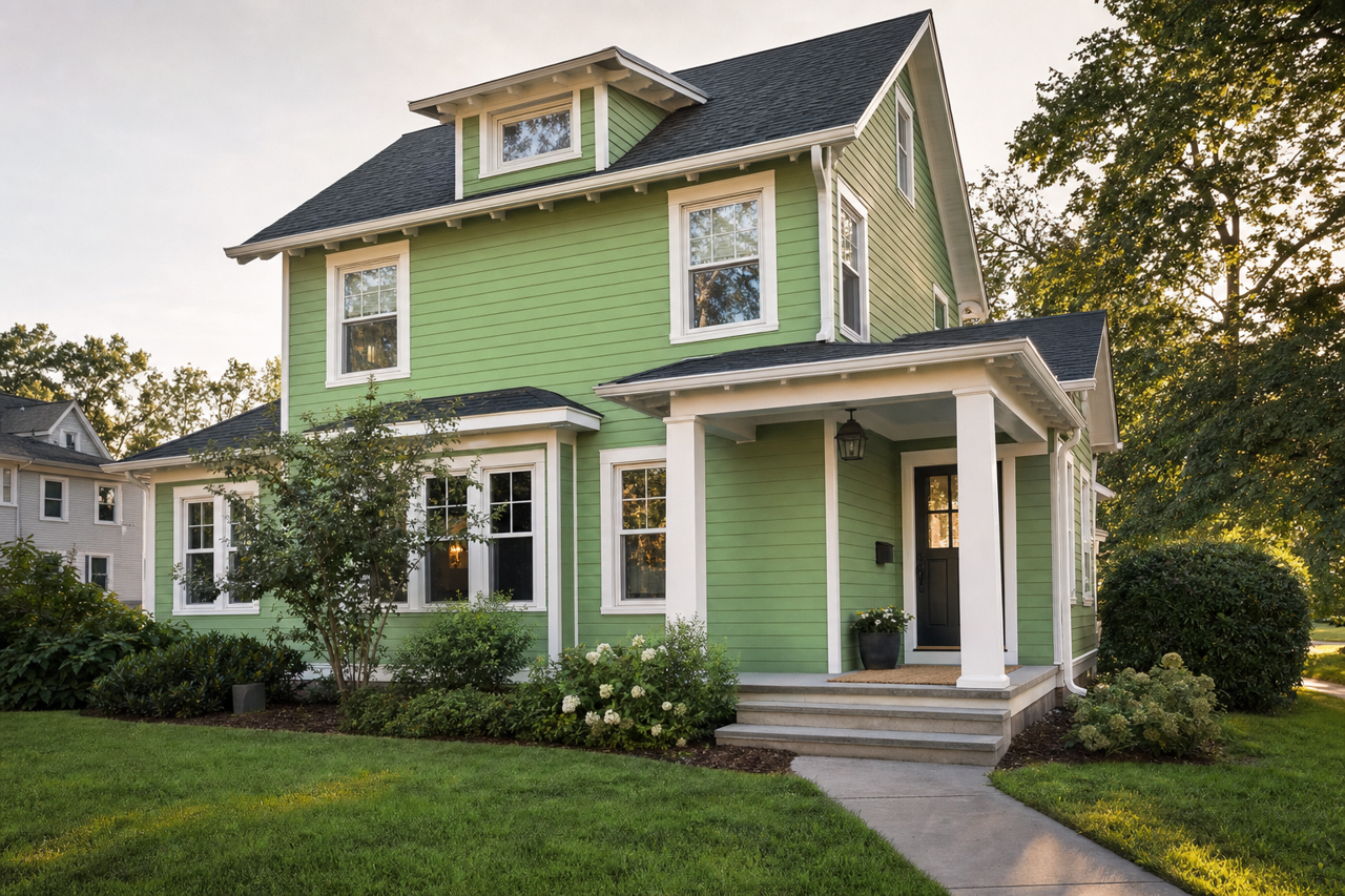 Peaceful Leaf by Valspar on exterior