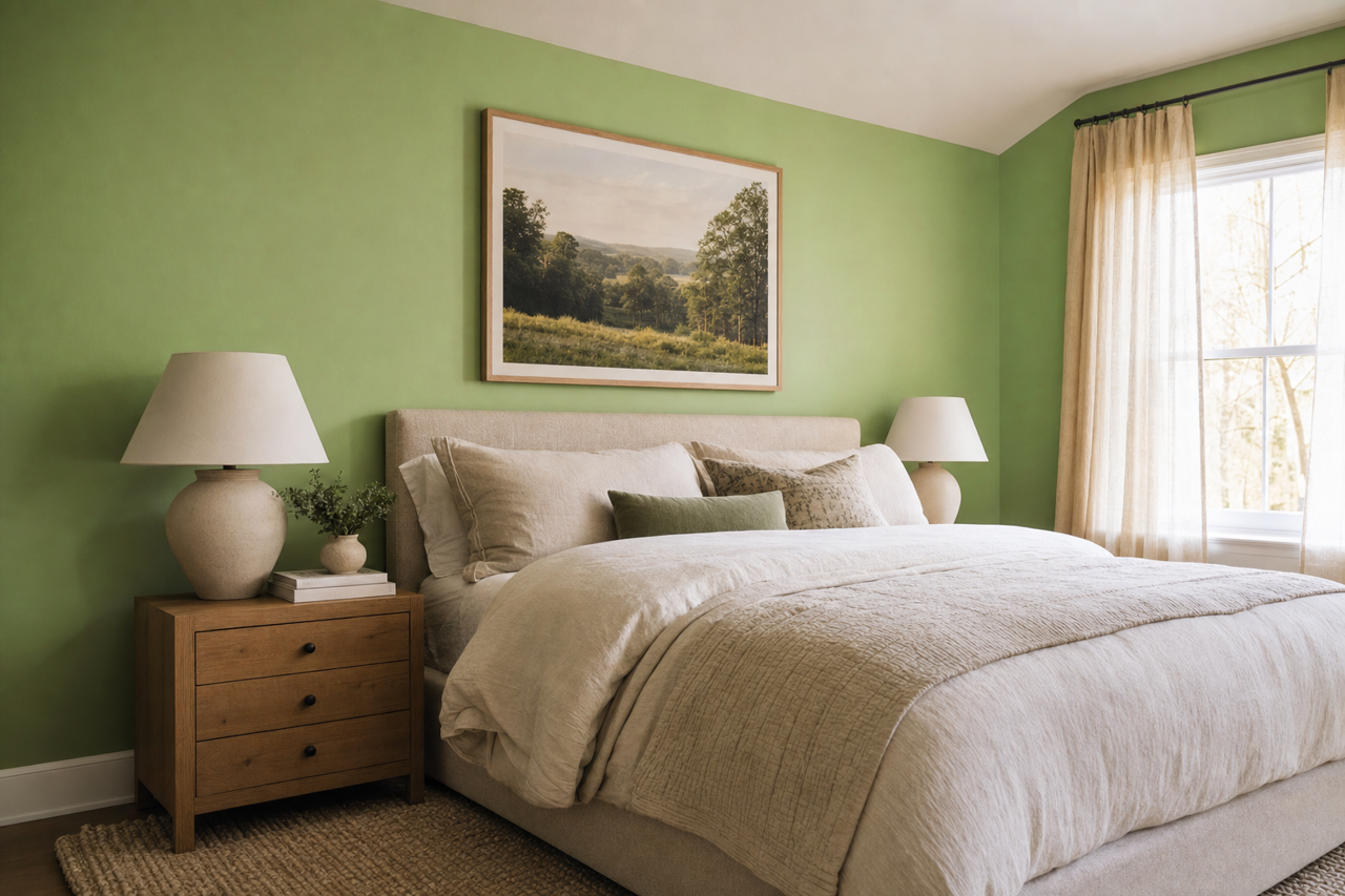 Peaceful Leaf by Valspar on interiors