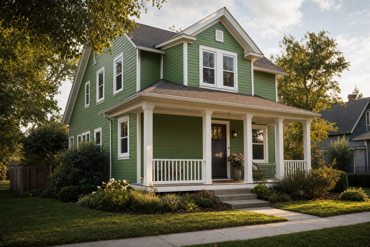Enchanted Forest by Valspar on exterior
