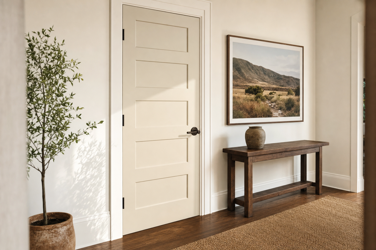 Villa Grey by Valspar on interior-doors