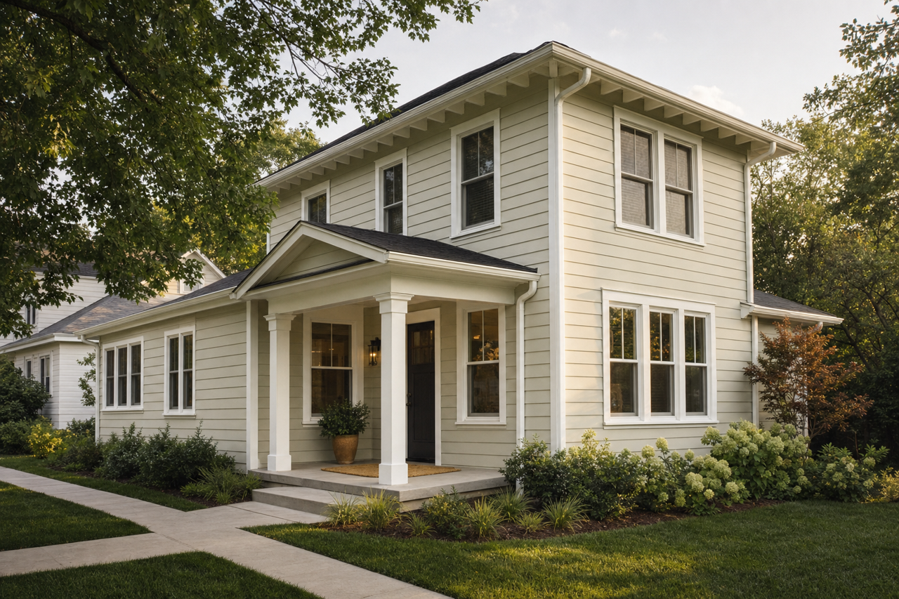 Brown Buzz by Valspar on exterior