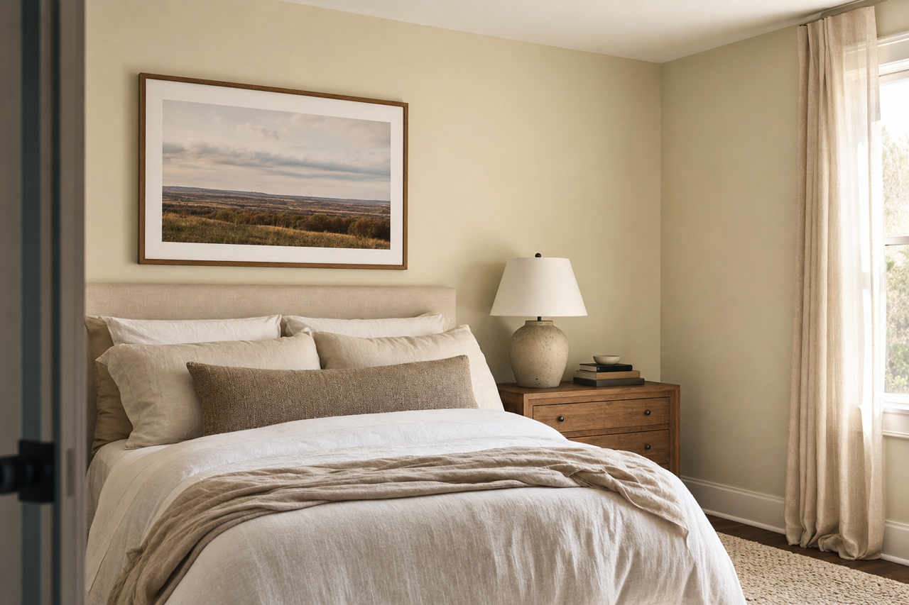 Brown Buzz by Valspar on interiors