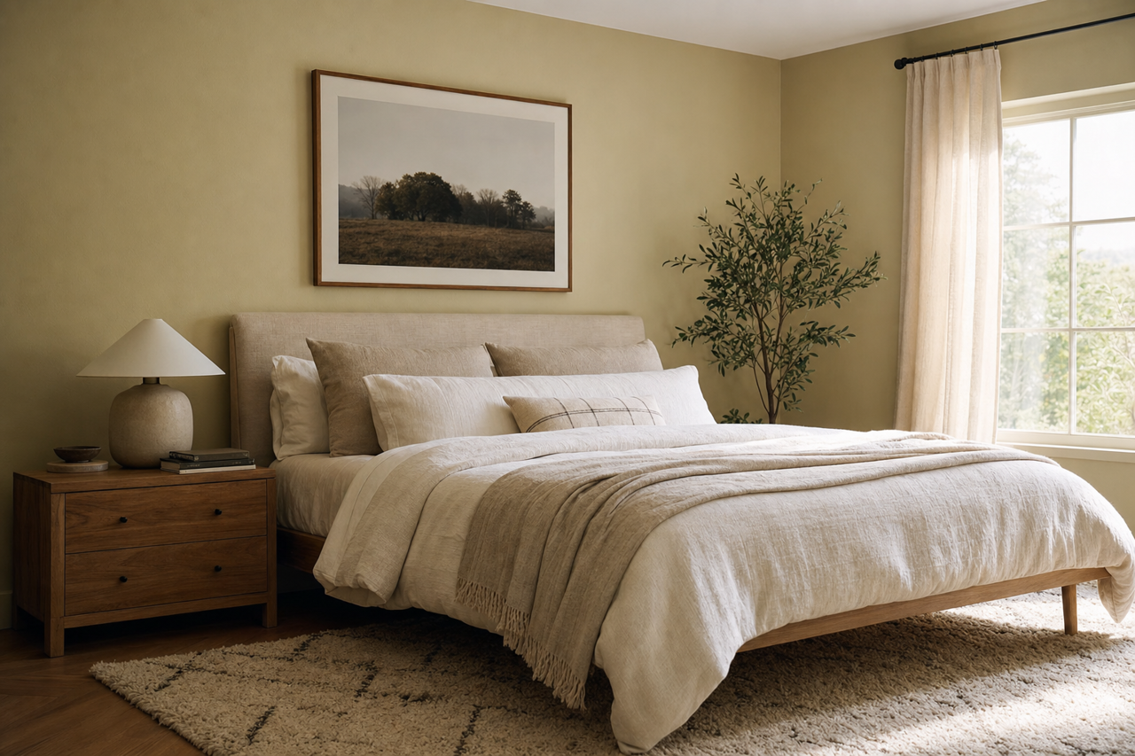 Oakmoss by Valspar on interiors
