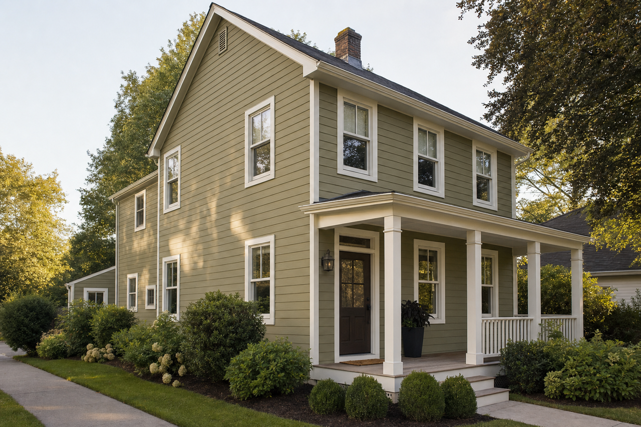 Ripe Olives by Valspar on exterior