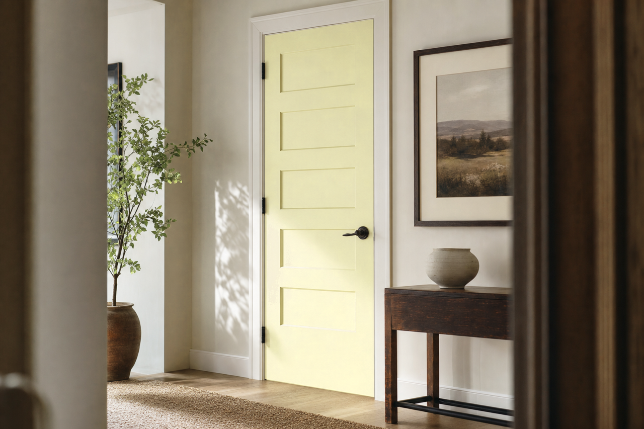 Leaf Bud by Valspar on interior-doors