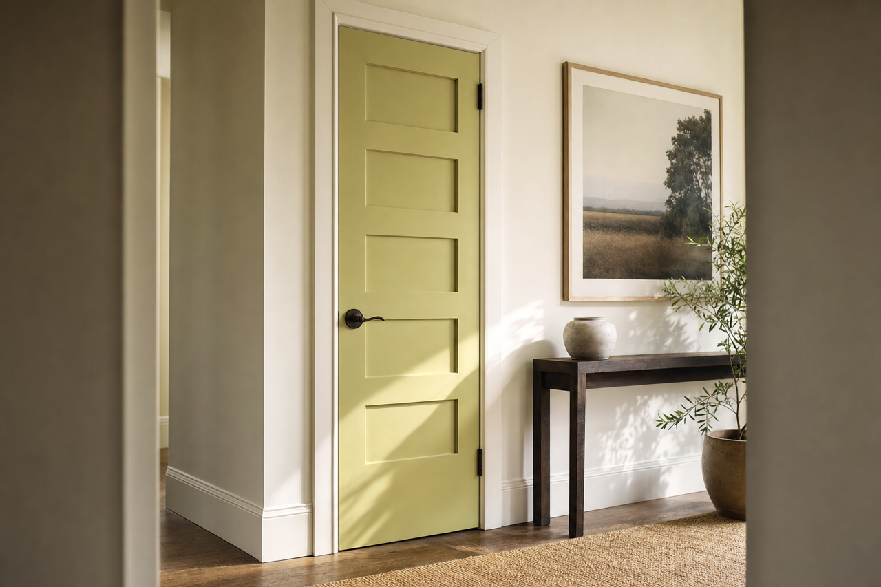 Jalapeno Jelly by Valspar on interior-doors
