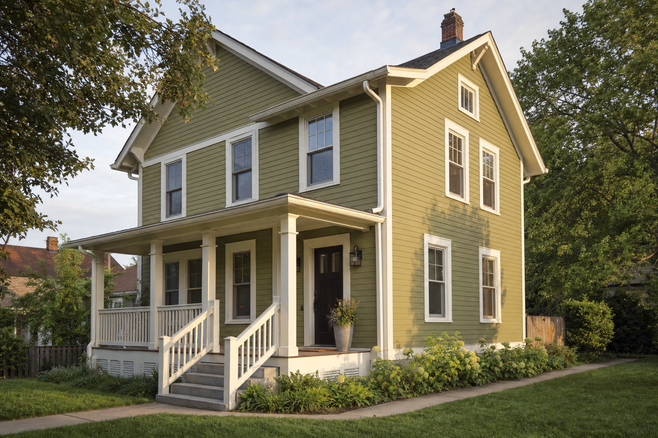 Green Jalapeño by Valspar on exterior
