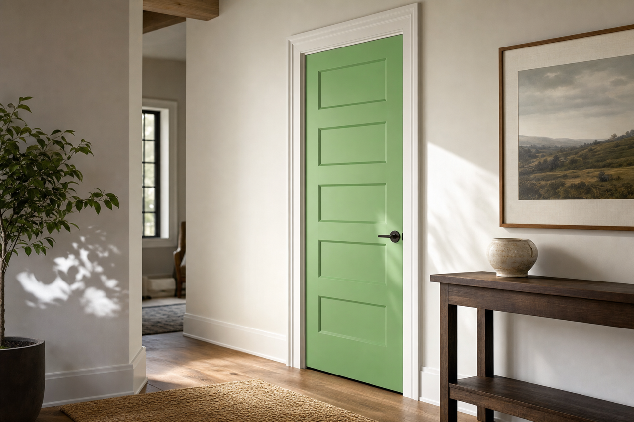 Lucky Clover by Valspar on interior-doors