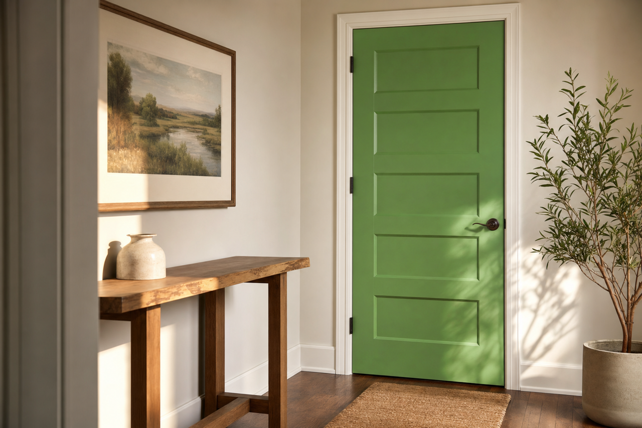 Leprechaun by Valspar on interior-doors