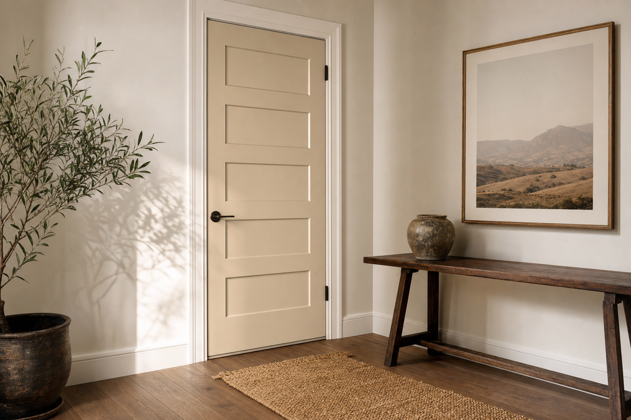 Oatbran by Valspar on interior-doors