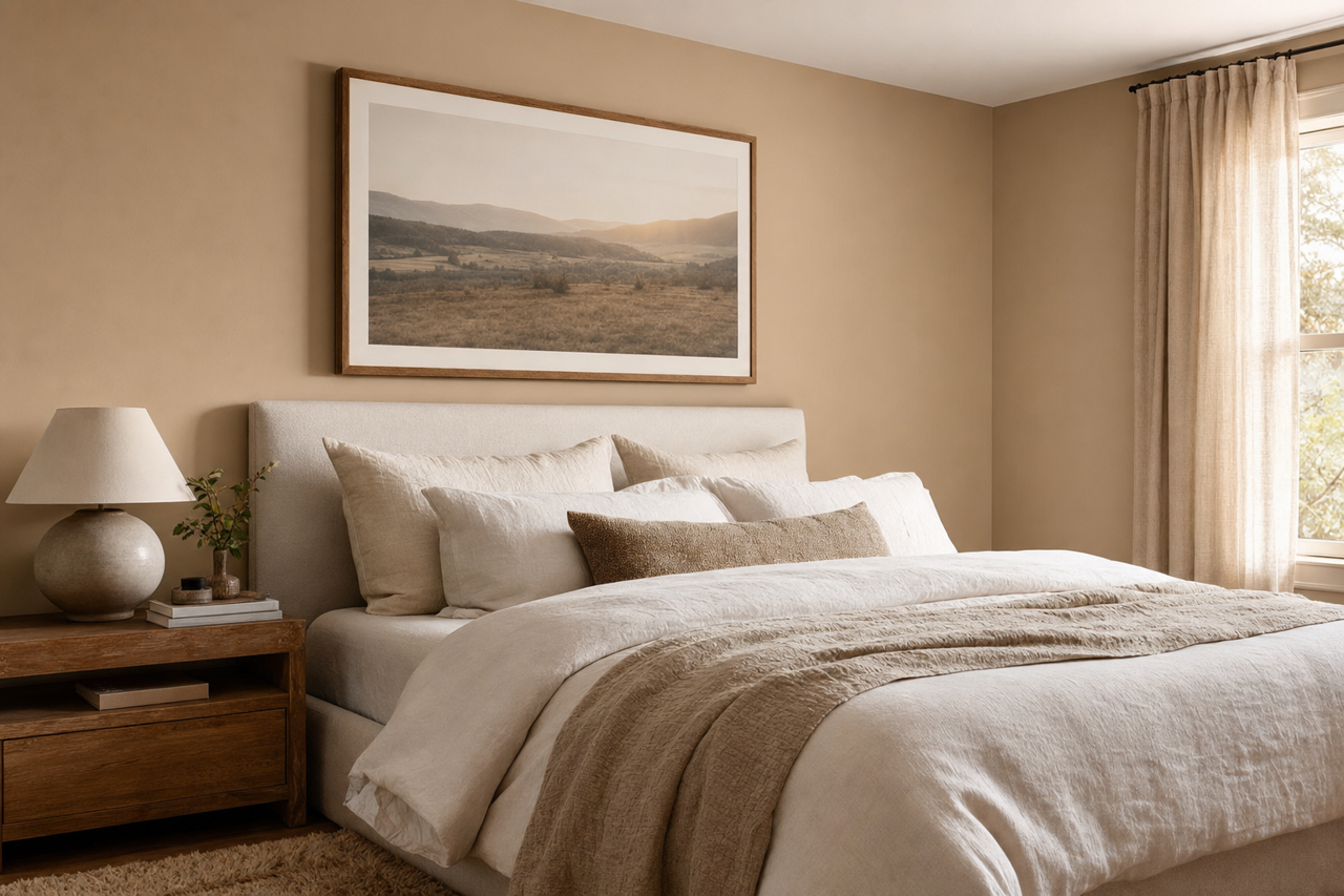 Ivory Brown by Valspar on interiors