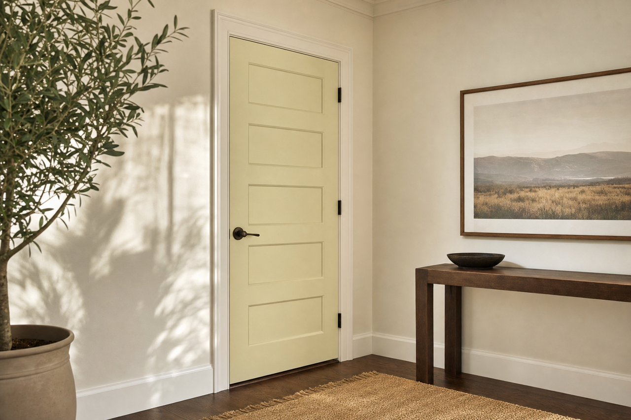 Lunar Tide by Valspar on interior-doors