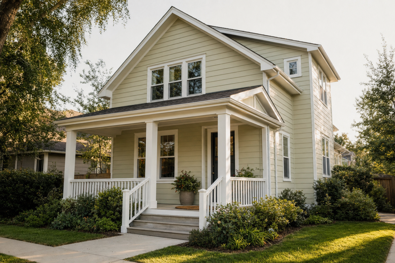 Bayou Shade by Valspar on exterior