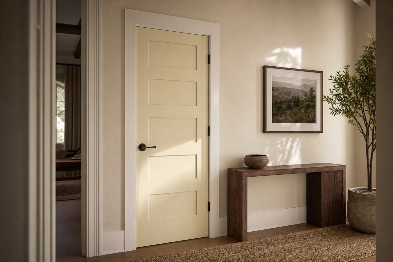 Tempered Sage by Valspar on interior-doors