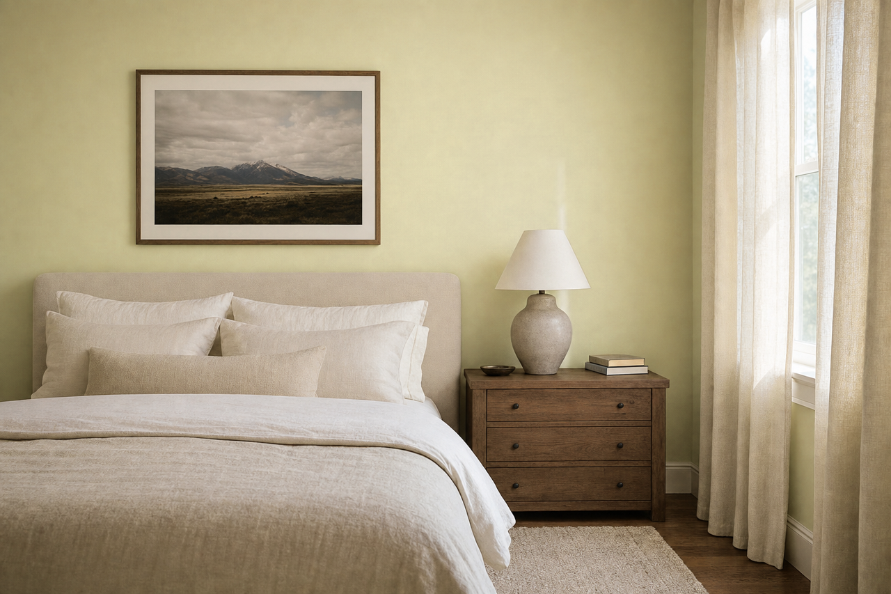 Parlour Sage by Valspar on interiors