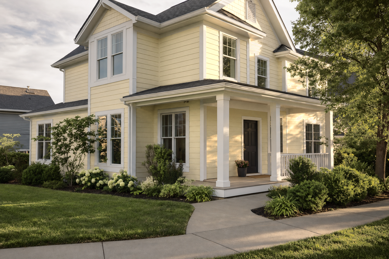 Marsh Green by Valspar on exterior
