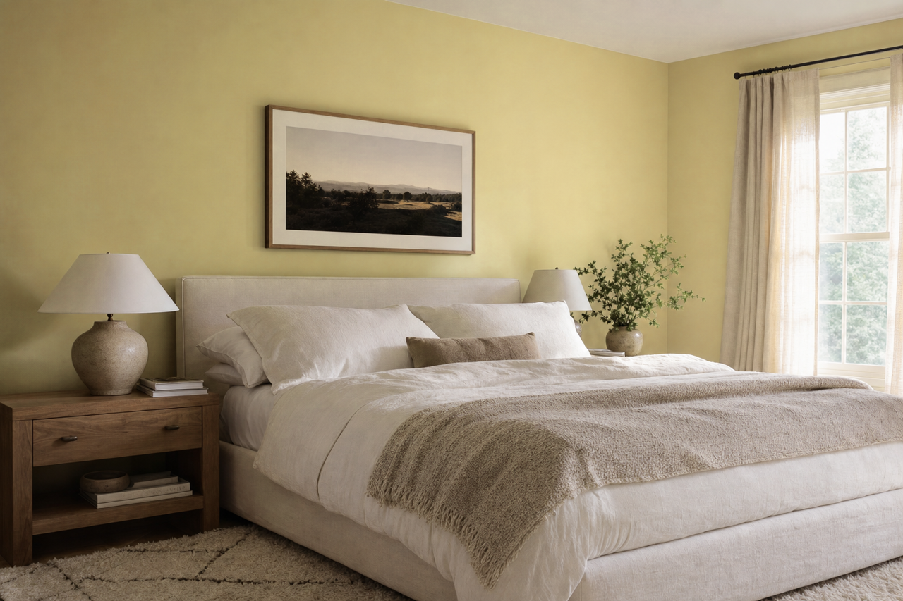 Marsh Green by Valspar on interiors