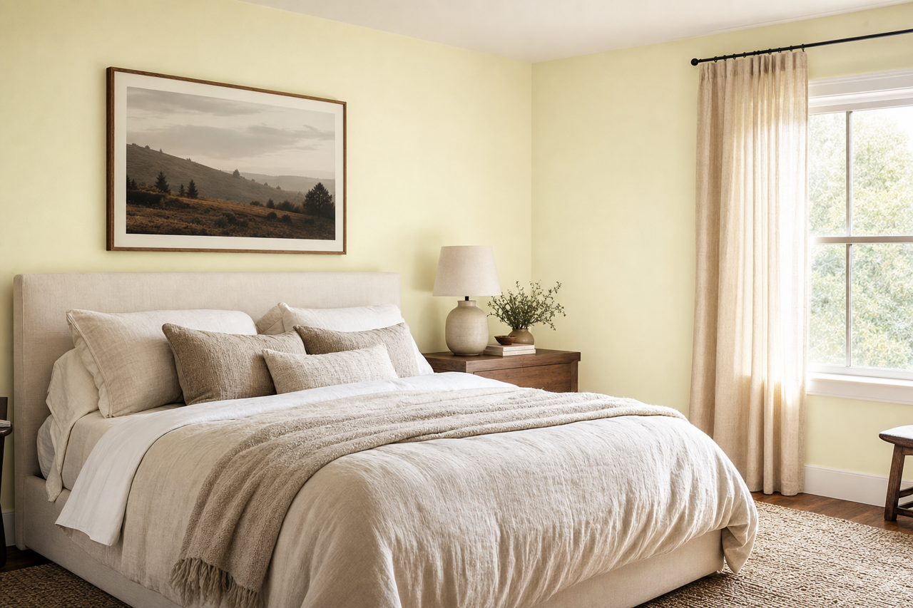 Whipped Mint by Valspar on interiors