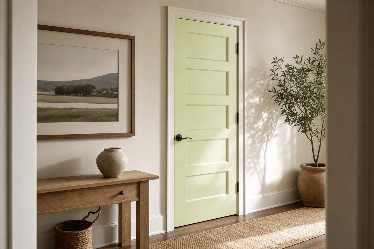 Limish by Valspar on interior-doors