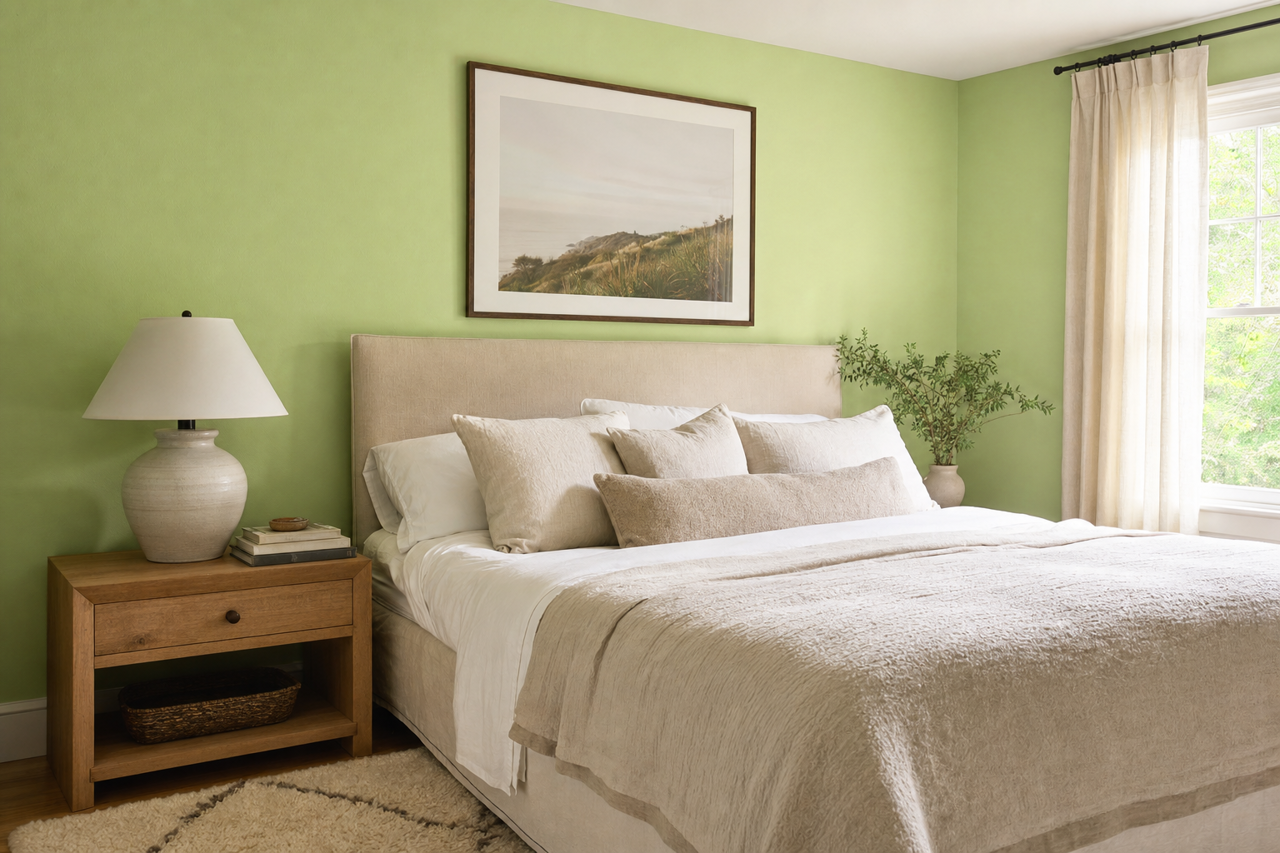 Spring Meadow by Valspar on interiors