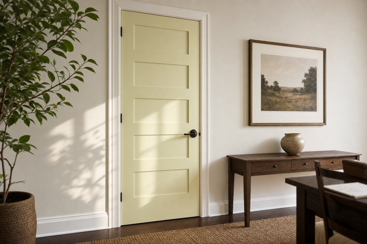 Apple Slice by Valspar on interior-doors