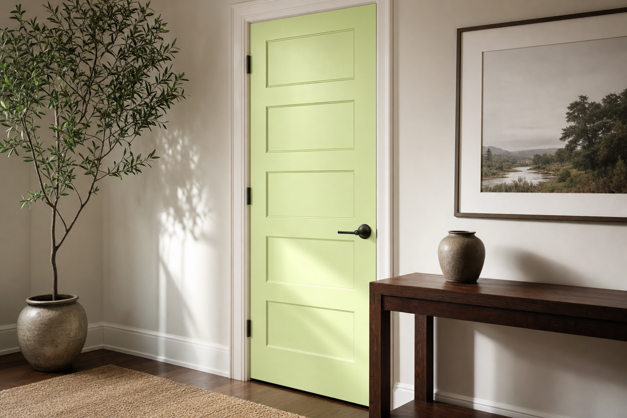 Spring Lawn by Valspar on interior-doors