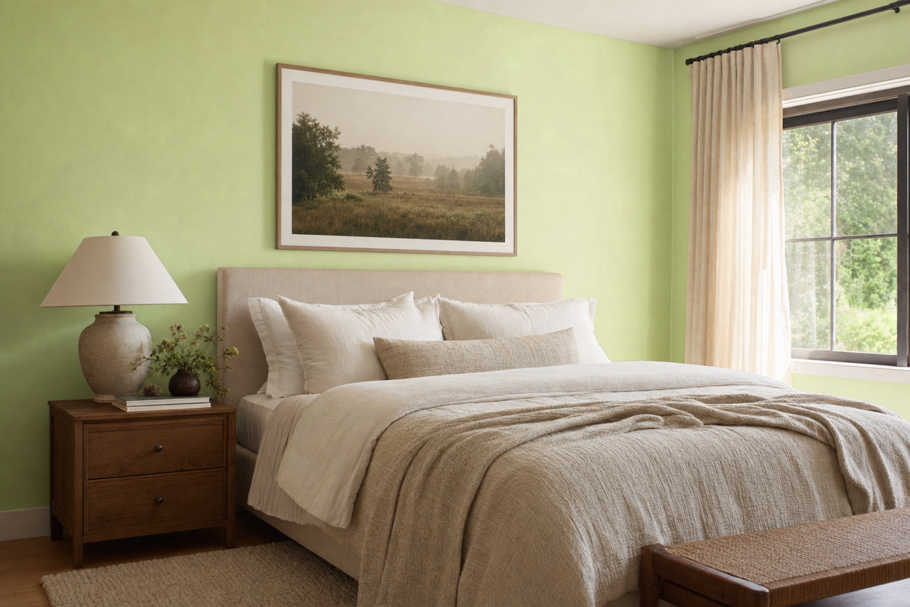 Spring Lawn by Valspar on interiors