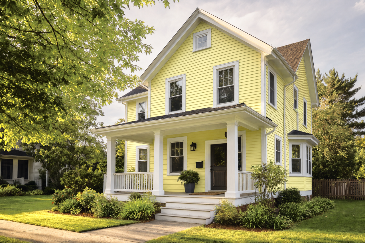 Celery by Valspar on exterior