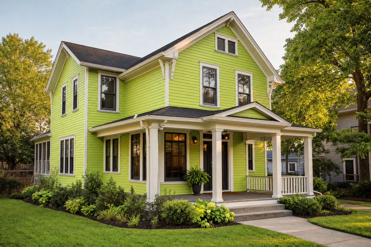 Limolicious by Valspar on exterior