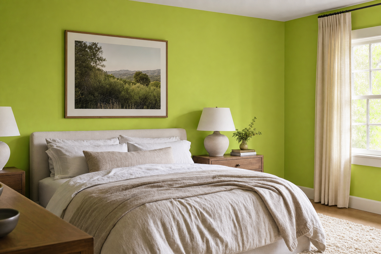 Limolicious by Valspar on interiors
