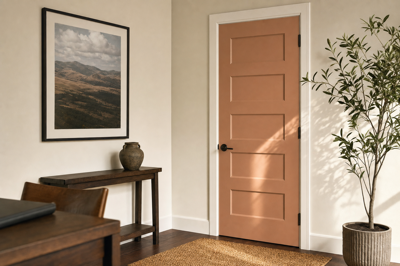 Wild Hawk by Valspar on interior-doors