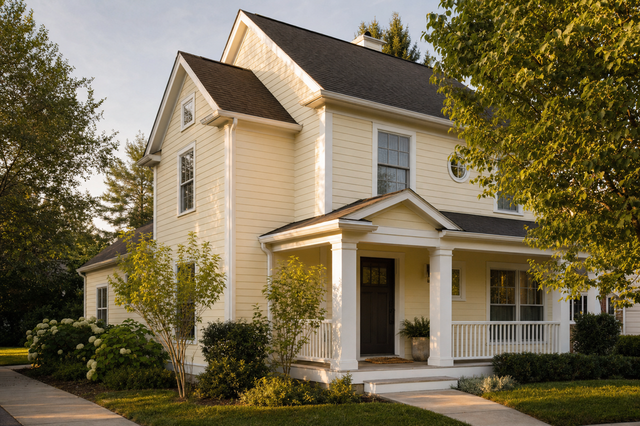 Ginger Sugar by Valspar on exterior