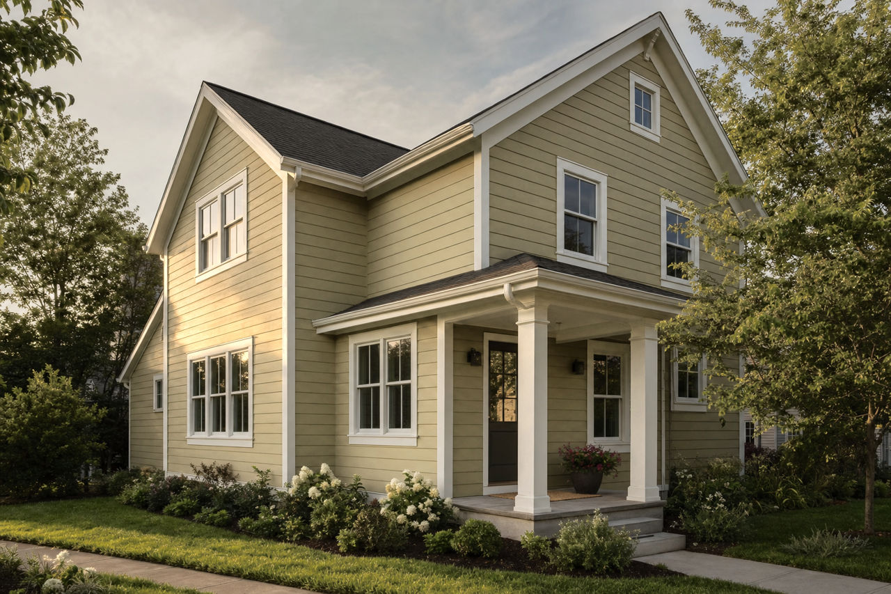 Gold Infusion by Valspar on exterior