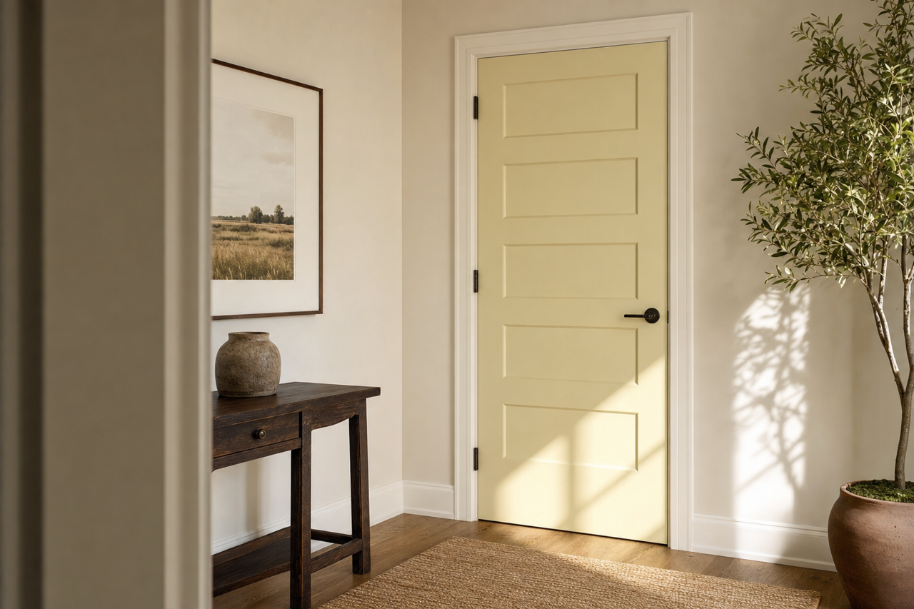 Green Highland by Valspar on interior-doors