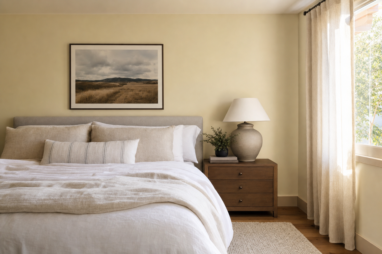 Green Highland by Valspar on interiors