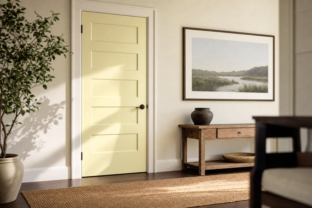 Plum Passion by Valspar on interior-doors