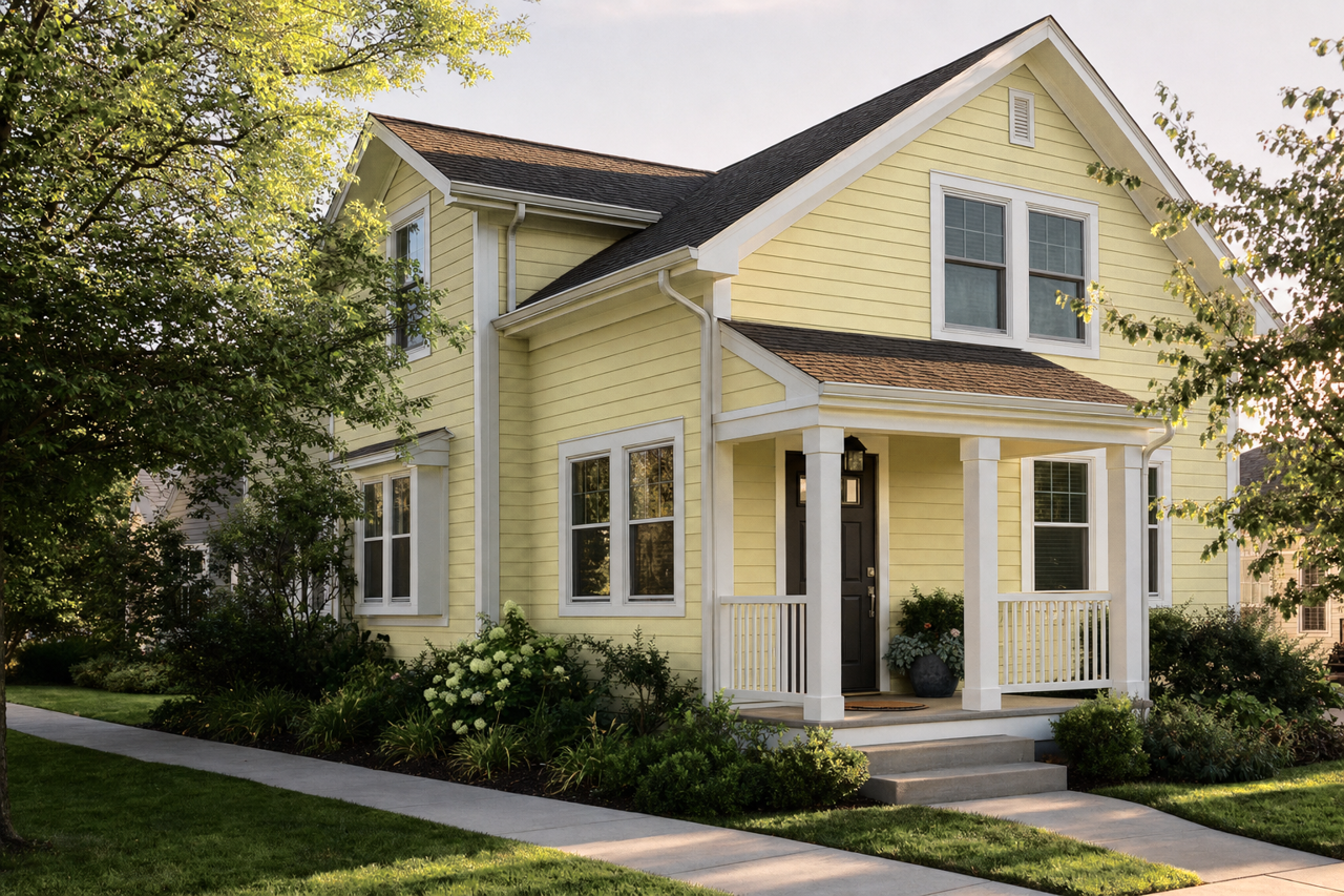 Olive Marinade by Valspar on exterior