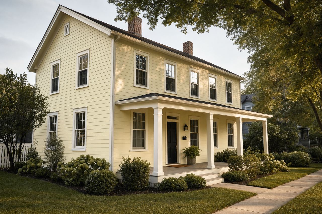 Sheer Green by Valspar on exterior