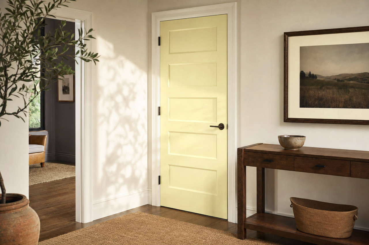 Grasshopper by Valspar on interior-doors