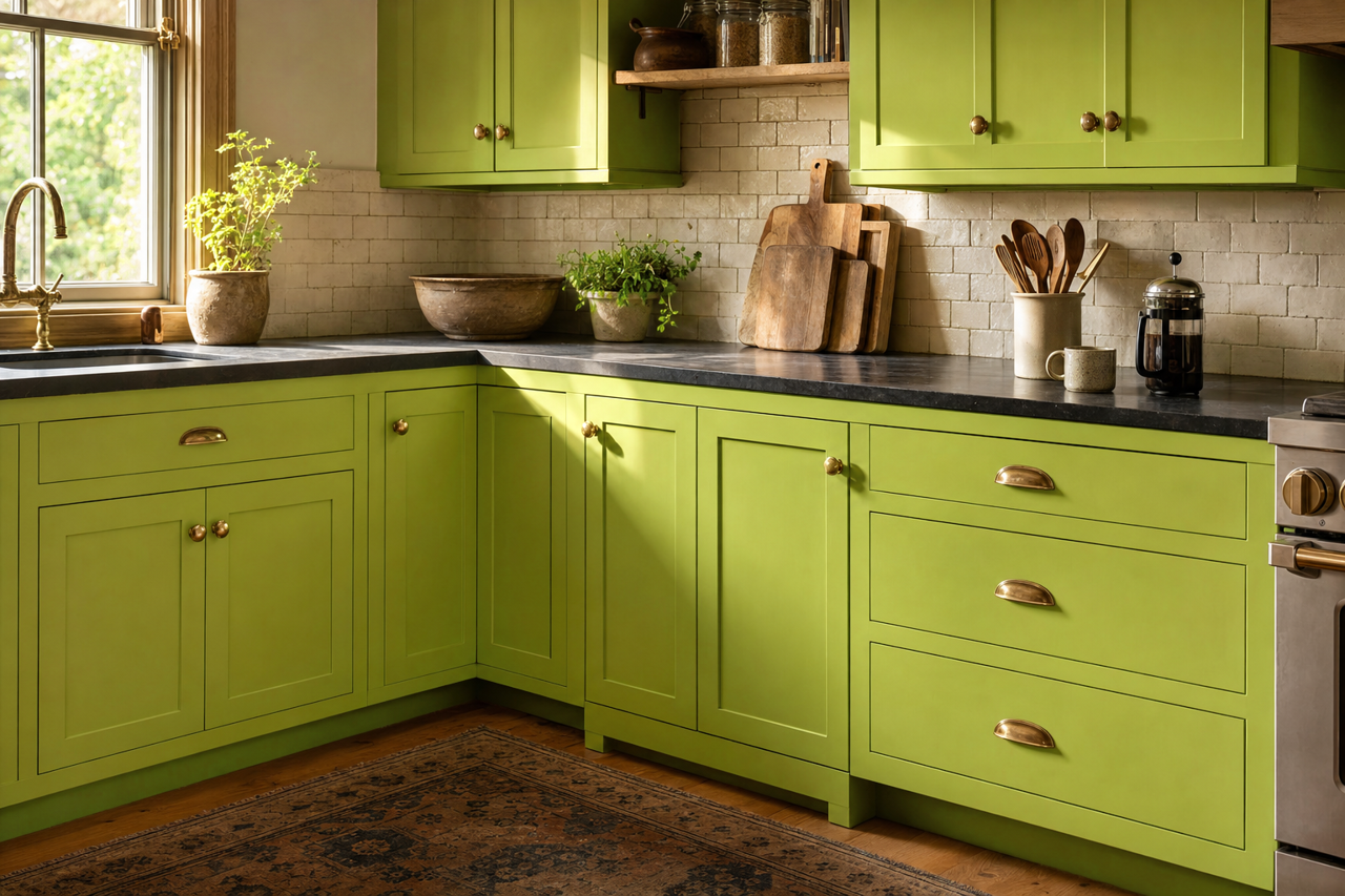 Martian by Valspar on cabinets